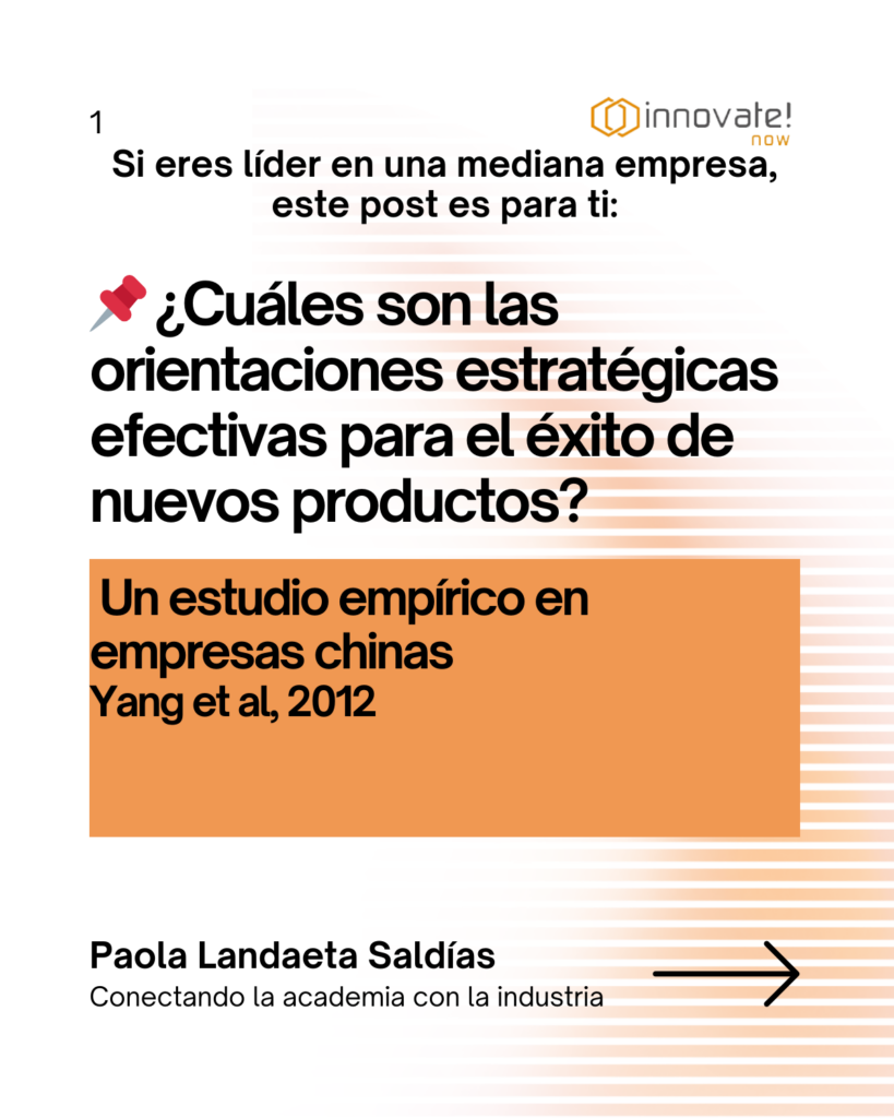 📌 ¿Cuáles son las orientaciones estratégicas efectivas para el éxito de nuevos productos?
